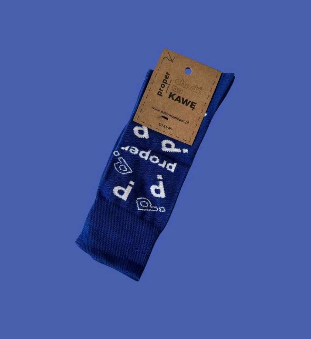 Niebieskie skarpetki PROPER