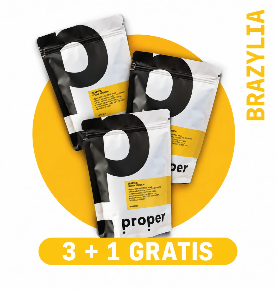 DEAL 4X250g BRAZYLIA DE FERRO 3+1